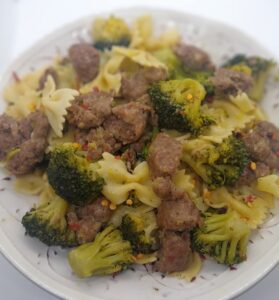 pasta with sausage and broccoli