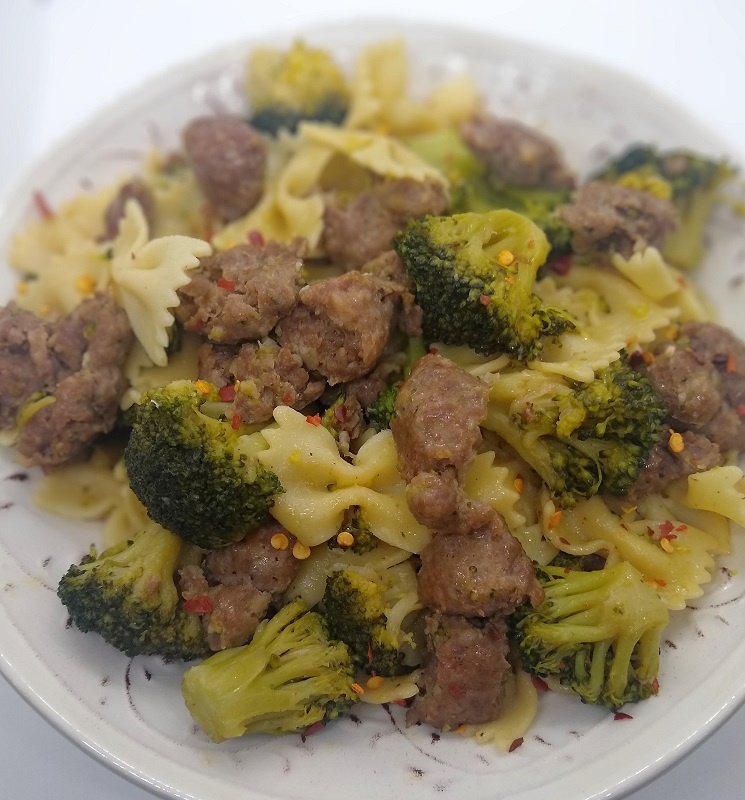 pasta with sausage and broccoli