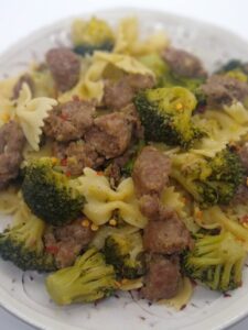 pasta with sausage and broccoli
