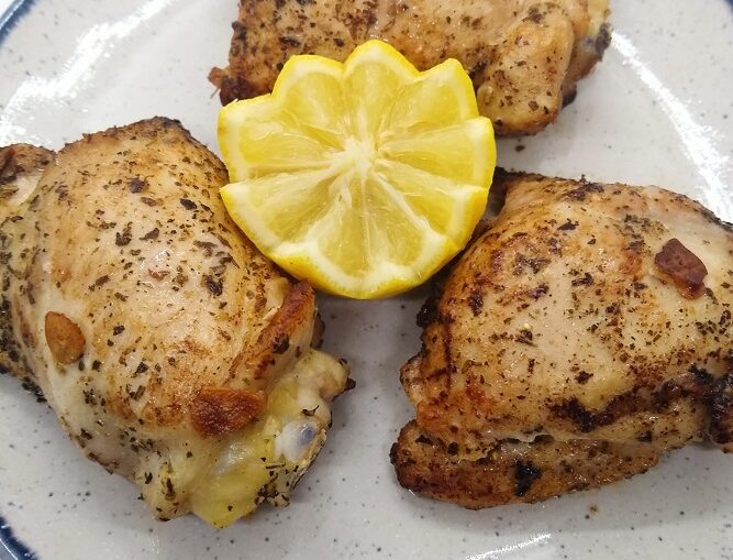 lemon garlic chicken thighs