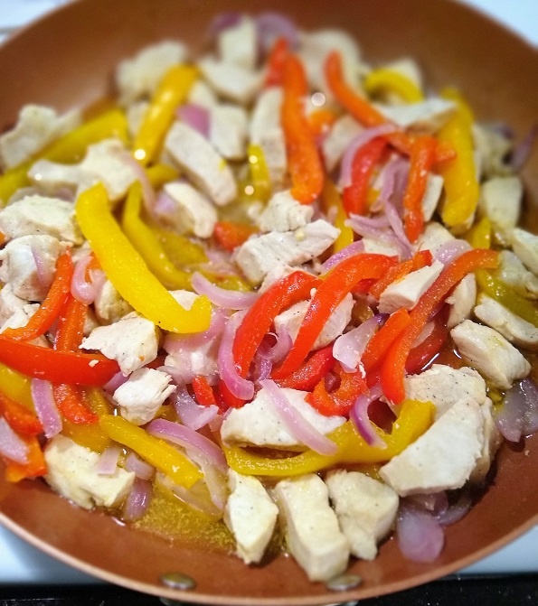 chicken with peppers and onions