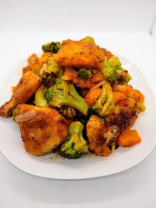 chicken bites with sweet potatoes