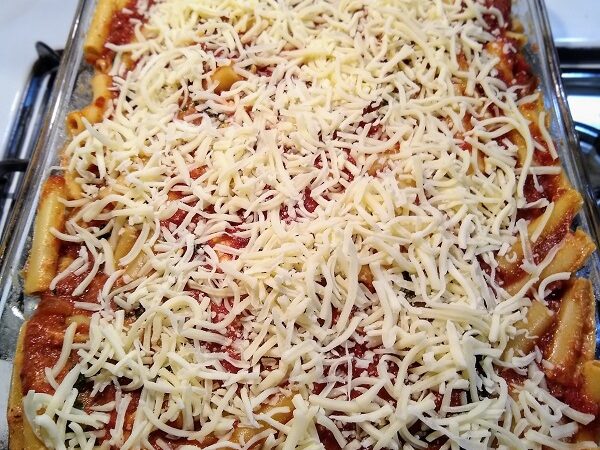 add marinara sauce and mozzarella cheese