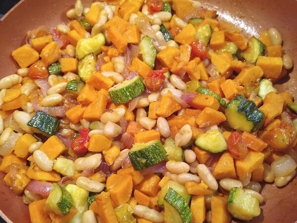 zucchini with beans and sweet potatoes small cookVegetables edited zucchini with beans and sweet potatoes | Zucchini with Beans and Sweet Potatoes: A 30 Minute Recipe