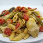 Pasta with Artichokes and Peppers