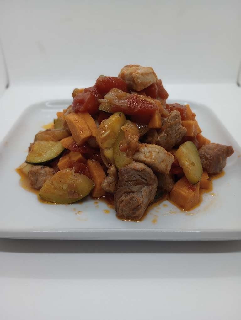 Pork and Zucchini Recipe with Sweet Potatoes