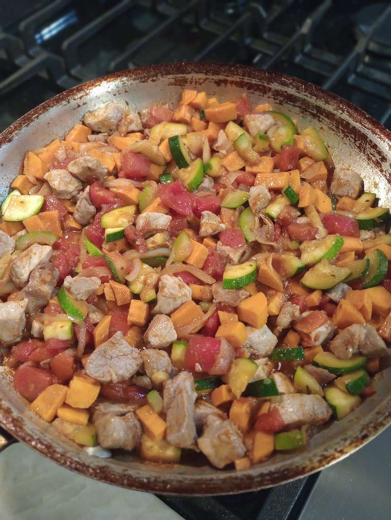 Pork and Zucchini with Sweet Potatoes_small_sauteZucchiniPotatoesMix
