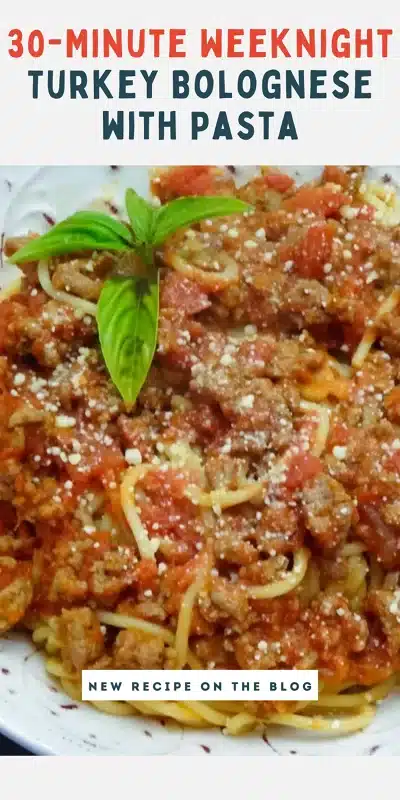 Turkey Bolognese Recipe with Pasta