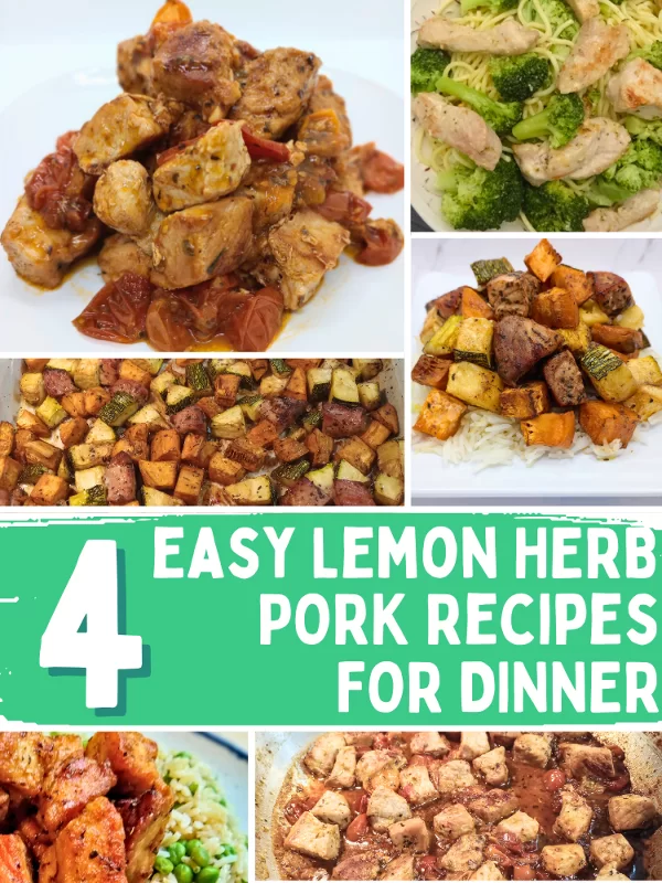 4 Lemon Herb Pork Recipes For Dinner Feature