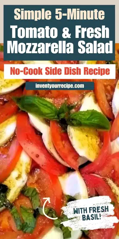 5-Minute No-Cook Side Dish_ Sliced Tomato & Fresh Mozzarella Salad 5-Minute No-Cook Side Dish_ Sliced Tomato & Fresh Mozzarella Salad