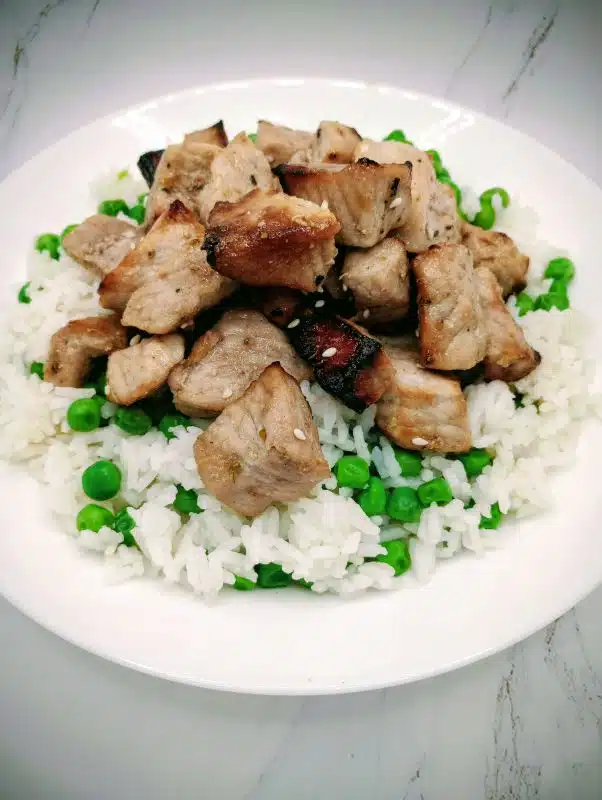 Air Fryer Pork Chop Bites Feature