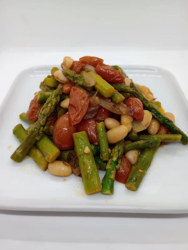 Asparagus with Beans and Tomatoes: Featured Image