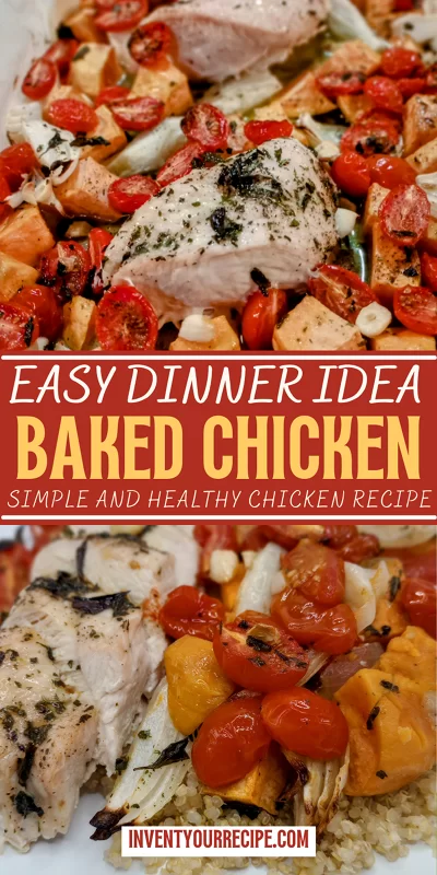 Baked Chicken and Cherry Tomatoes