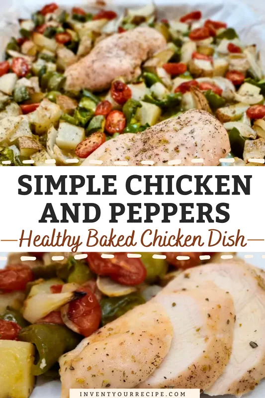 Baked Chicken and Peppers with Potatoes Healthy