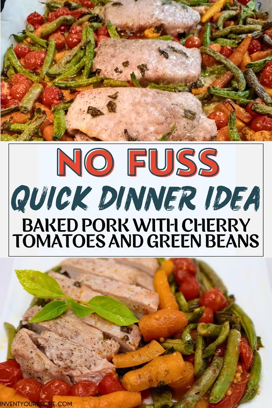 Baked Pork with Cherry Tomatoes No Fuss
