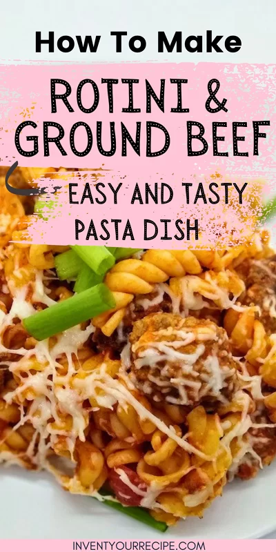 Baked Rotini and Ground Beef Recipe Italian