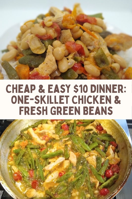 Cheap & Easy $10 Dinner_ One-Skillet Chicken & Fresh Green Beans Cheap & Easy $10 Dinner_ One-Skillet Chicken & Fresh Green Beans