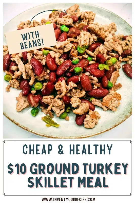 Cheap & Healthy_ $10 Ground Turkey Skillet Meal