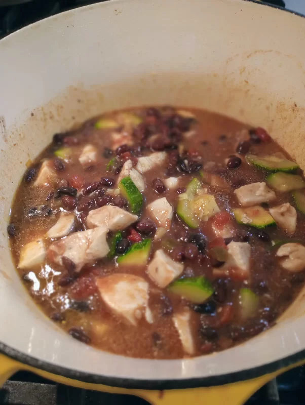 Chicken Breast Black Beans Recipe with Zucchini and Salsa_add black beans