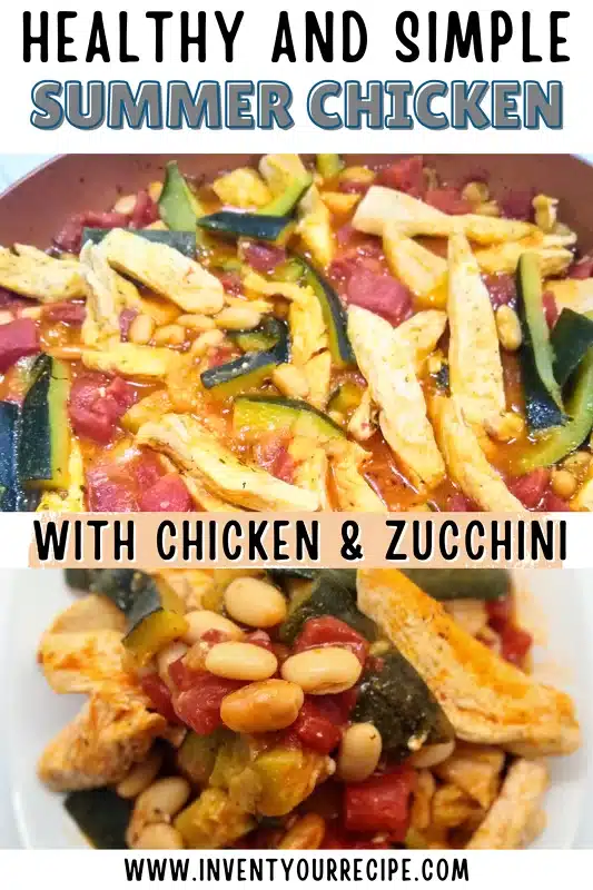 Chicken with zucchini and beans