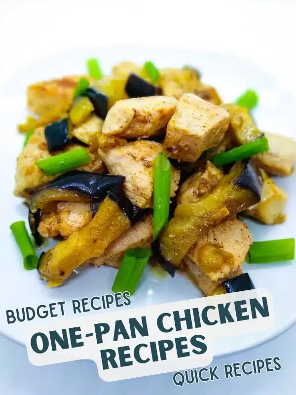 Chicken Scampi with Eggplant