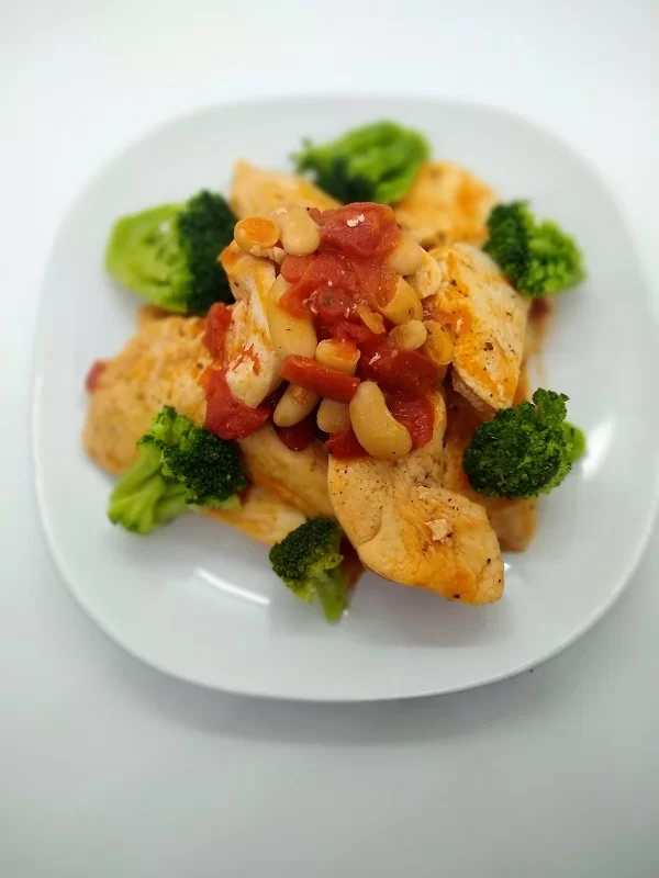 Chicken with Cannellini Beans and Tomatoes