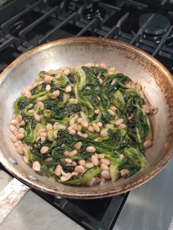 Escarole and Beans Recipe: Finished Dish