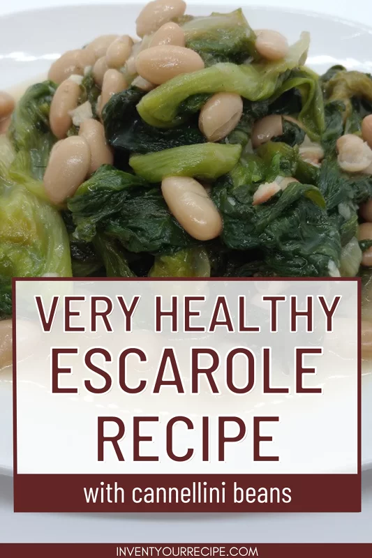 Escarole and Beans Recipe: PIN Image