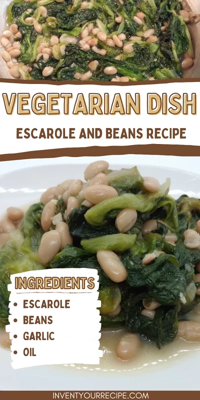 Escarole and Beans For Dinner