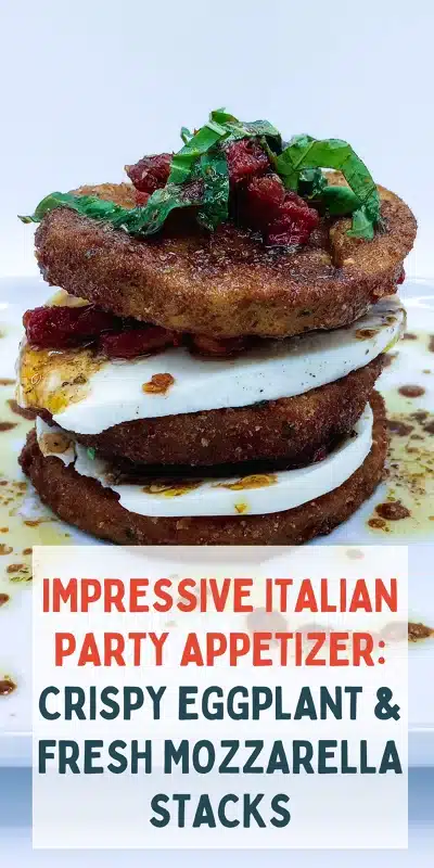 Fried Eggplant Appetizer with Fresh Mozzarella