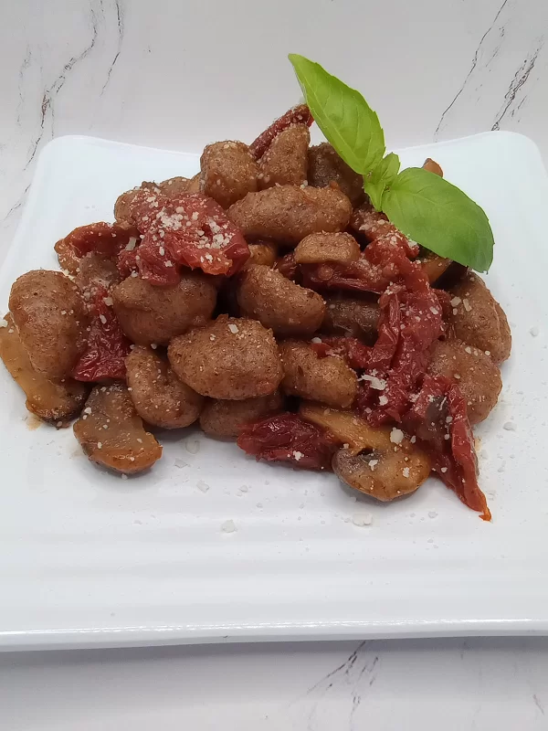 Gnocchi and Mushrooms with Sundried Tomatoes Feature