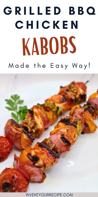 Grilled BBQ Chicken Kabobs