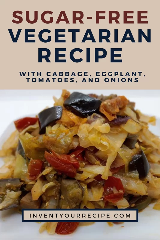 Healthy Cabbage Recipe with No Sugar Added: PIN Image