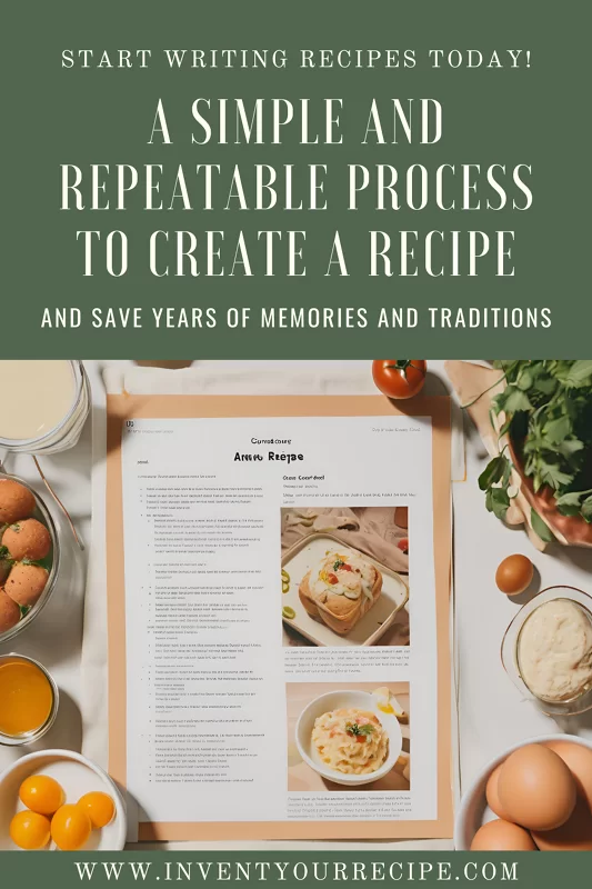 A Simple A Repeatable Process To Create A Recipe