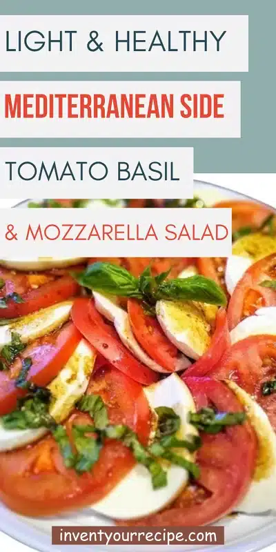 Light & Healthy Mediterranean Side_ Tomato Basil & Mozzarella Salad Light & Healthy Mediterranean Side_ Tomato Basil & Mozzarella Salad