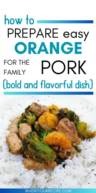 Orange Pork with Broccoli Dish