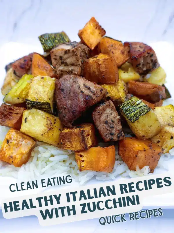 Oven Baked Lemon Herb Pork With Zucchini