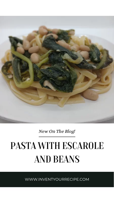Pasta with Escarole and Beans: PIN Image