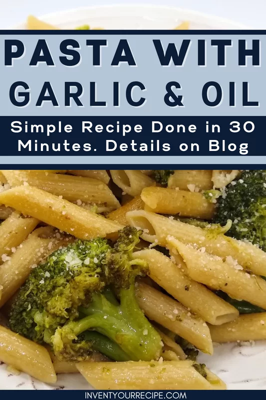 Pasta with Garlic and Oil: PIN Image