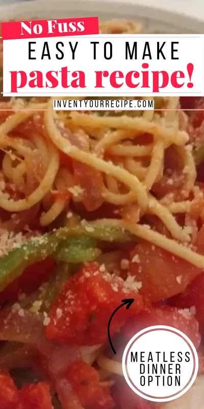 Pasta with Peppers and Tomatoes For Dinner