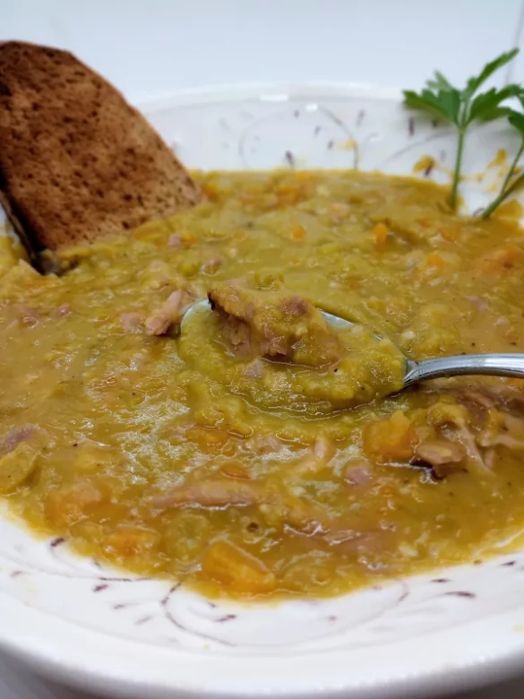 leftover Pea and Ham Soup: