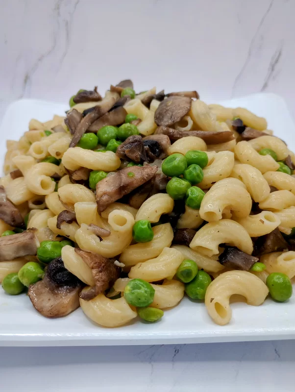 Peas and Mushrooms Pasta Finished