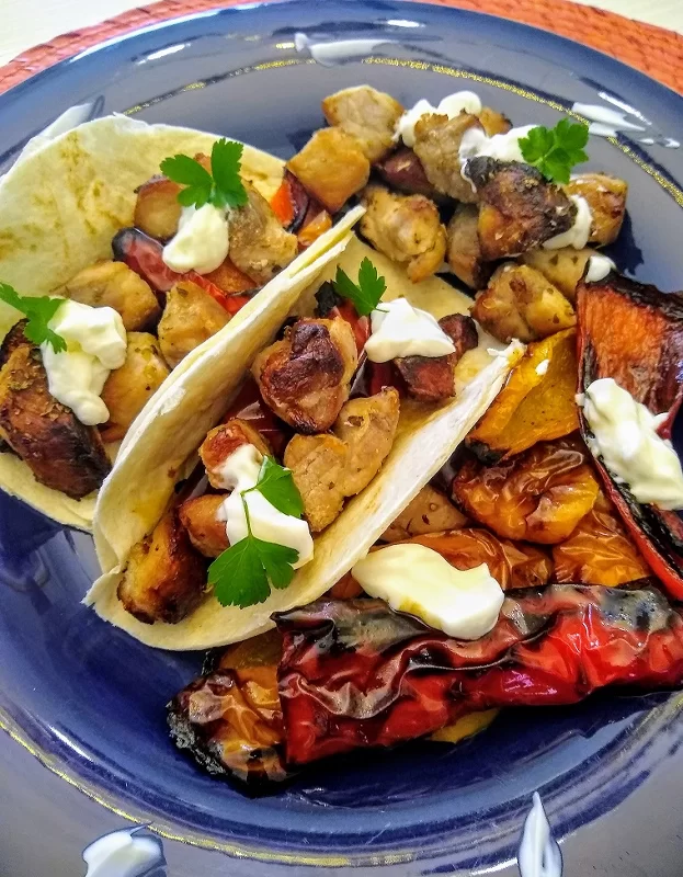 Pork Taco Recipe With Roasted Peppers