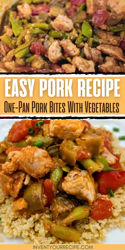 Easy Pork Bites Recipe With Vegetables