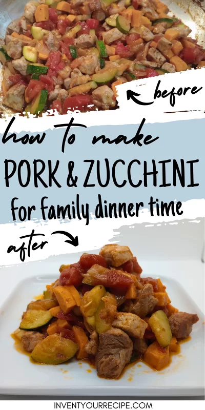 Pork and Zucchini with Sweet Potatoes