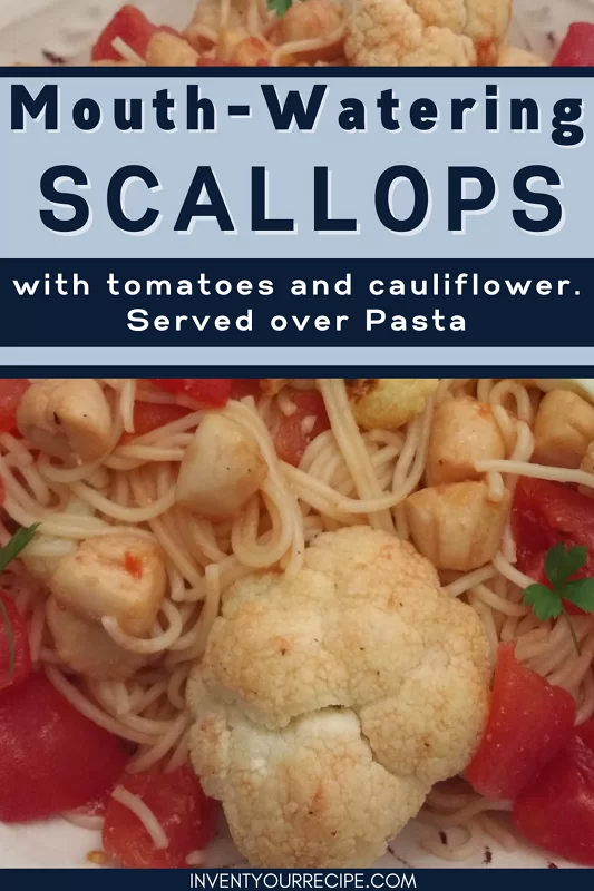 Scallops With Angel Hair Pasta: PIN Image