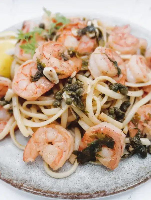 Shrimp Piccata Recipe plated