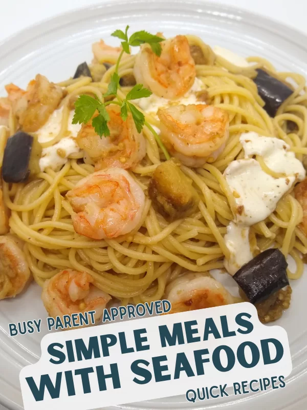 Simple Meals With Seafood Shrimp With Eggplant