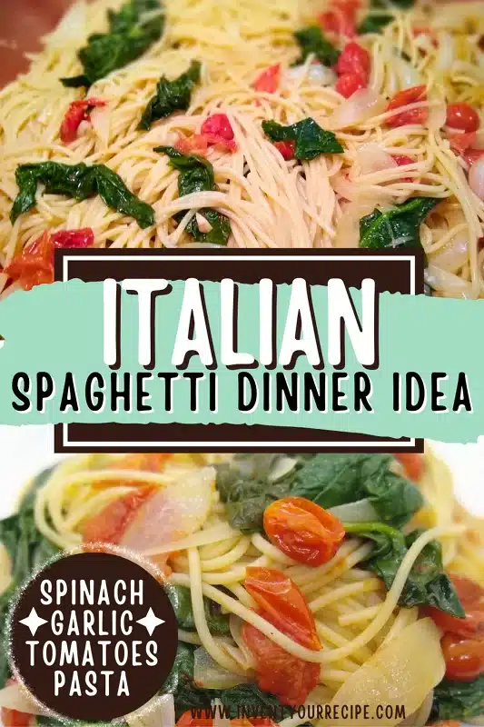Spaghetti with Spinach and Tomatoes Recipe Italian