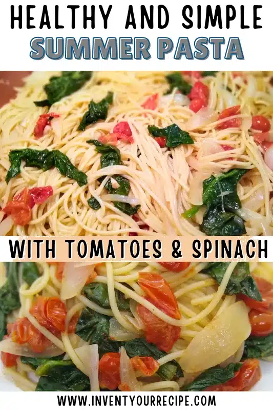 Spaghetti with Spinach and Tomatoes Recipe